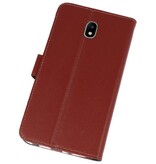Wallet Cases Tasche für Galaxy J7 2018 Braun