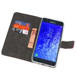 Wallet Cases Hülle für Galaxy J7 2018 Pink