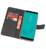 Wallet Cases Hoesje voor Galaxy J6 2018 Wit