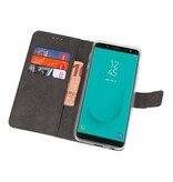 Étui portefeuille pour Galaxy J6 2018 Blanc