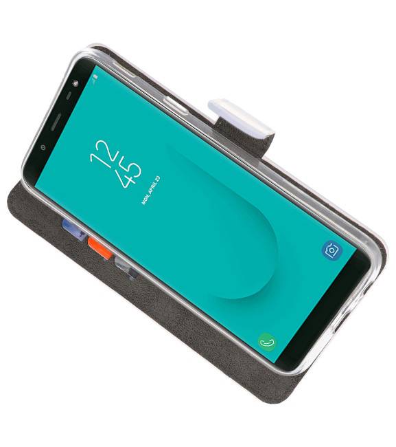 Wallet Cases Tasche für Galaxy J6 2018 Weiß