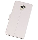 Wallet Cases Tasche für Galaxy J6 2018 Weiß