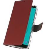 Wallet Cases Case for Galaxy J6 2018 Brown