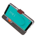 Wallet Cases Case for Galaxy J6 2018 Brown