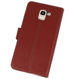 Etuis portefeuille pour Galaxy J6 2018 Brown