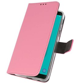 Veske Tasker Etui til Galaxy J6 2018 Pink