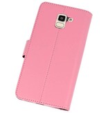 Estuche para estuches Wallet para Galaxy J6 2018 Pink