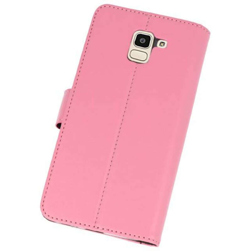 Estuche para estuches Wallet para Galaxy J6 2018 Pink