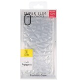 Custodie in silicone stile geometrico trasparente per iPhone XS Max