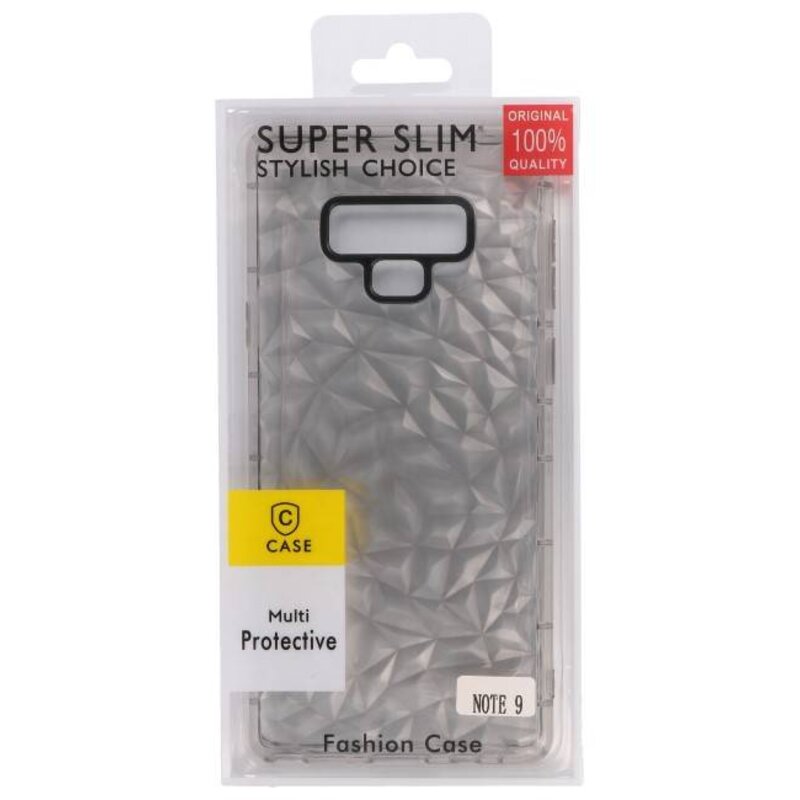 Gray Geometric Style Silicone Cases Galaxy Note 9