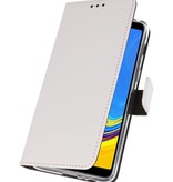 Wallet Cases Hülle für Galaxy A7 (2018) Weiß