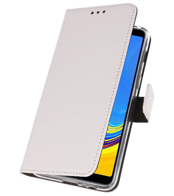 Etuis portefeuille Etui pour Galaxy A7 (2018) Blanc