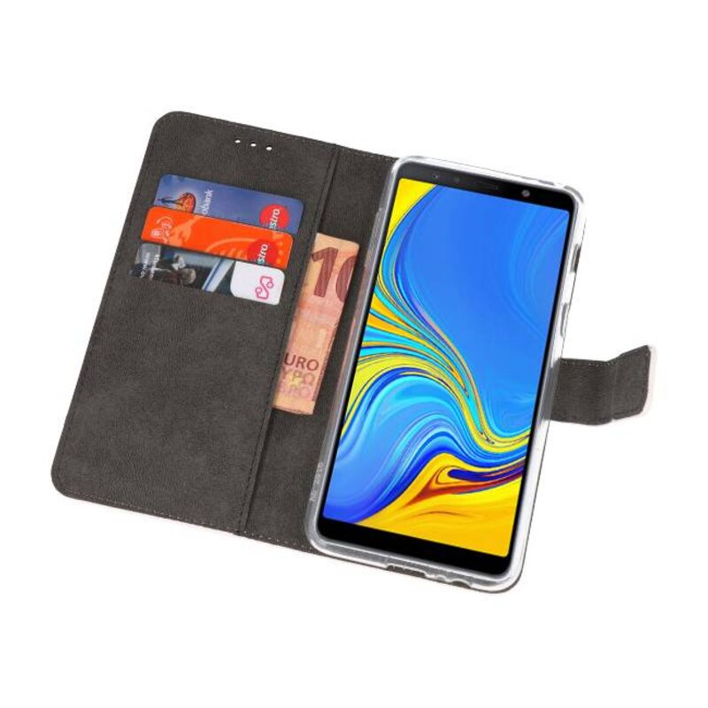 Wallet Cases Hülle für Galaxy A7 (2018) Weiß