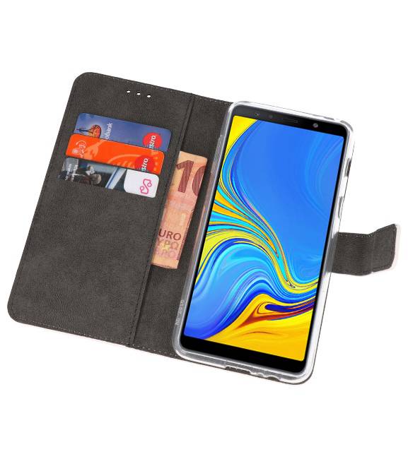 Wallet Cases Hülle für Galaxy A7 (2018) Weiß