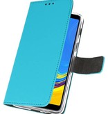 Wallet Cases Hoesje voor Galaxy A7 (2018) Blauw