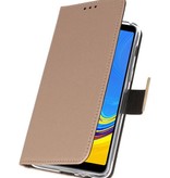 Wallet Cases Tasche für Galaxy A7 (2018) Gold