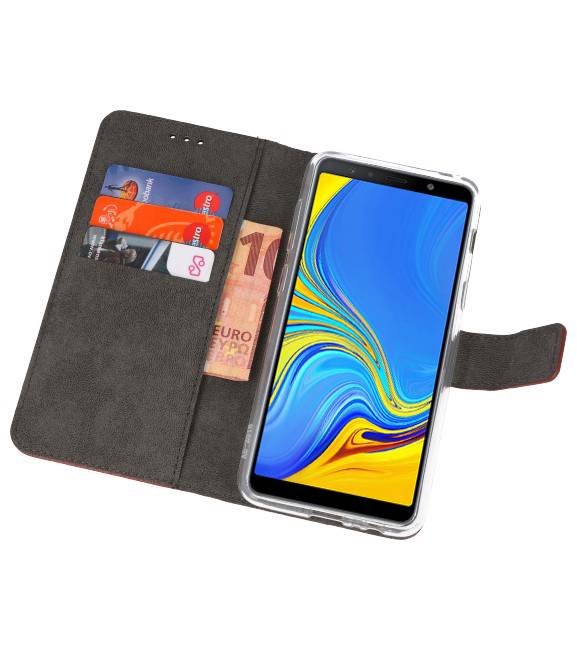 Funda Cartera Funda para Galaxy A7 (2018) Marrón