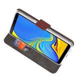 Funda Cartera Funda para Galaxy A7 (2018) Marrón