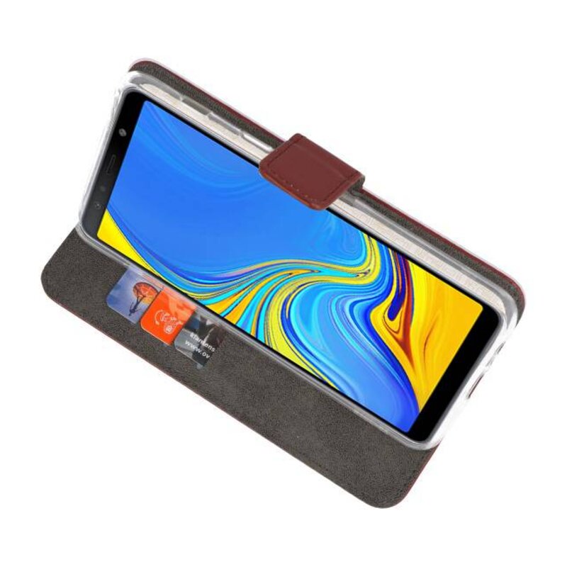 Portafoglio Custodie per Galaxy A7 (2018) Marrone