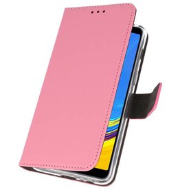 Custodia a Portafoglio per Galaxy A7 (2018) Rosa