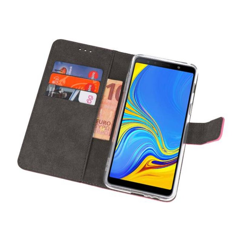 Wallet Cases Case for Galaxy A7 (2018) Pink