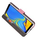 Veske Tasker Etui til Galaxy A7 (2018) Pink