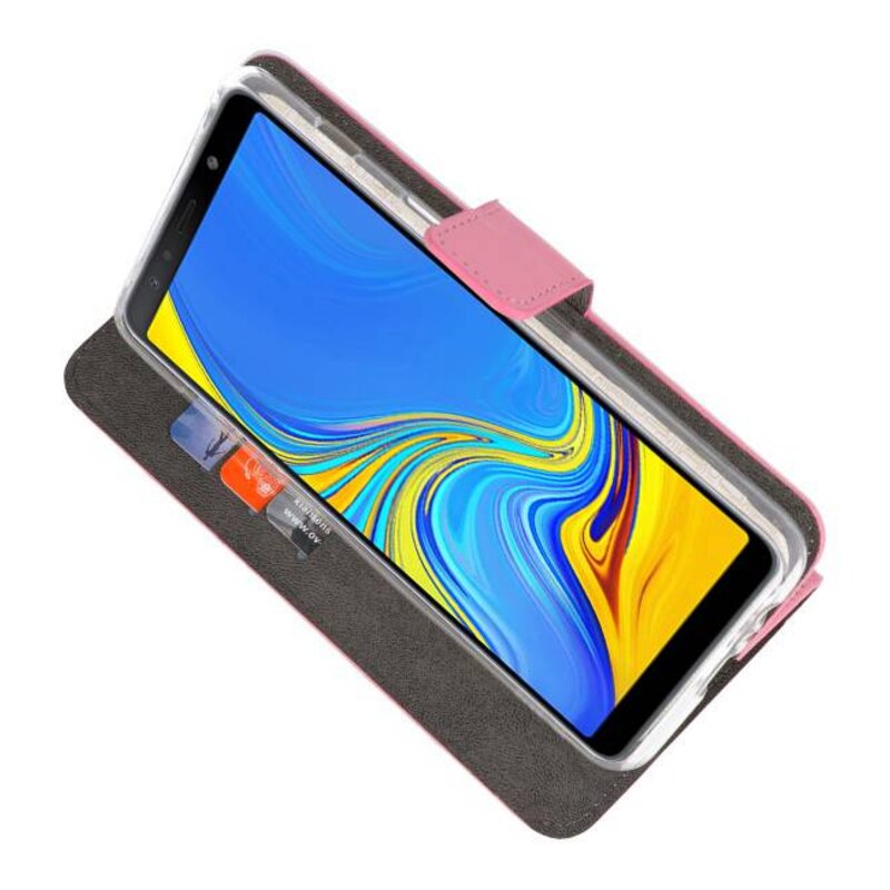 Wallet Cases Case for Galaxy A7 (2018) Pink