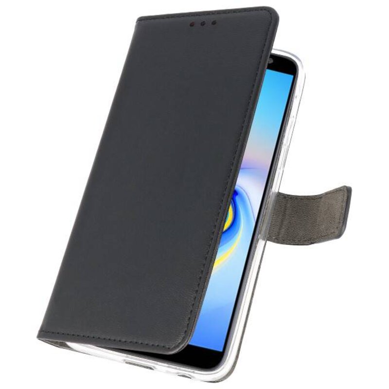 Wallet Cases Tasche für Galaxy J6 Plus Schwarz