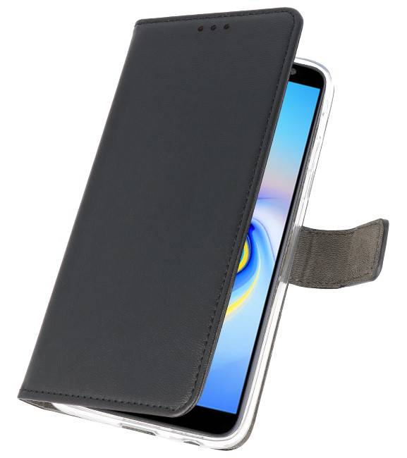 Wallet Cases Tasche für Galaxy J6 Plus Schwarz