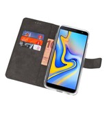 Wallet Cases Tasche für Galaxy J6 Plus Schwarz