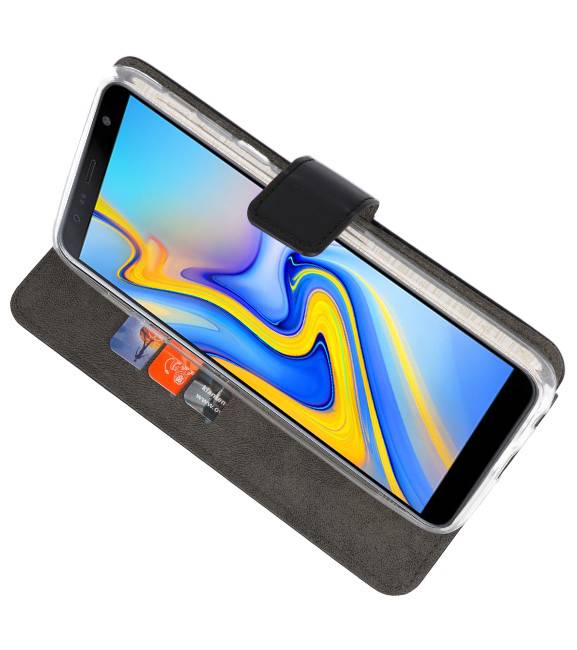Etuis portefeuille Etui pour Galaxy J6 Plus Noir