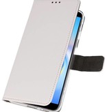 Etuis portefeuille pour Galaxy J6 Plus Blanc