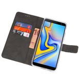 Wallet Cases Hoesje voor Galaxy J6 Plus Wit