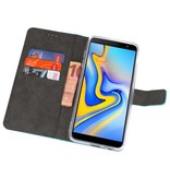 Wallet Cases Hoesje voor Galaxy J6 Plus Blauw