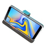 Wallet Cases Hoesje voor Galaxy J6 Plus Blauw