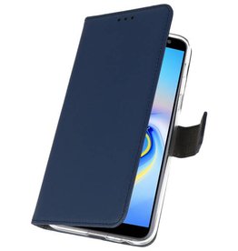 Etuis portefeuille Etui pour Galaxy J6 Plus Navy