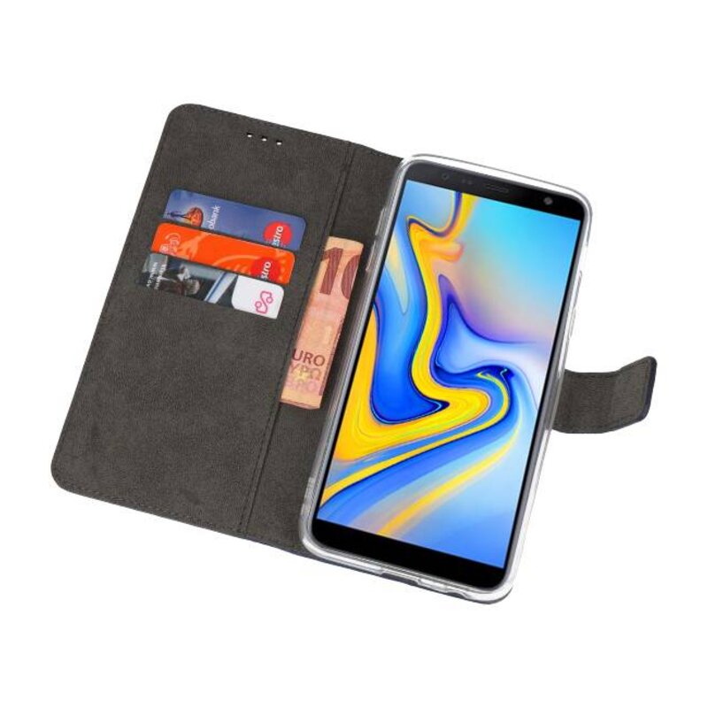 Wallet Cases Tasche für Galaxy J6 Plus Navy
