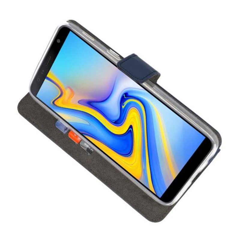 Etuis portefeuille Etui pour Galaxy J6 Plus Navy