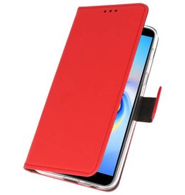 Custodia a Portafoglio per Galaxy J6 Plus Rosso