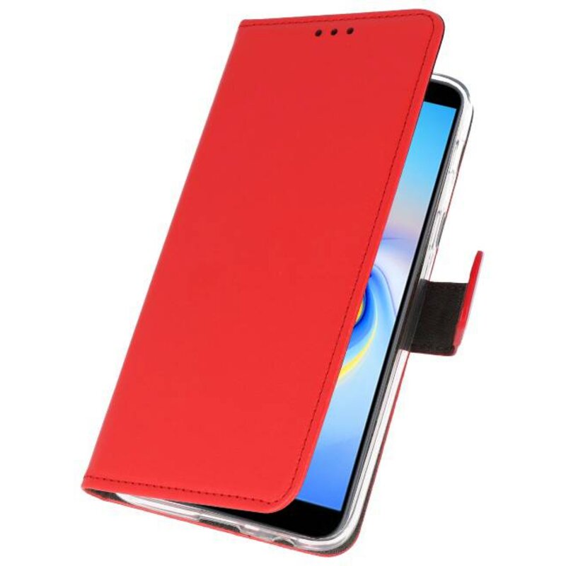 Custodia a Portafoglio per Galaxy J6 Plus Rosso