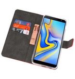 Wallet Cases Hoesje voor Galaxy J6 Plus Rood