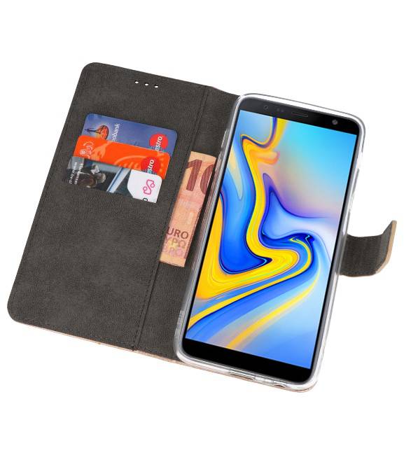 Etuis portefeuille Etui pour Galaxy J6 Plus Gold