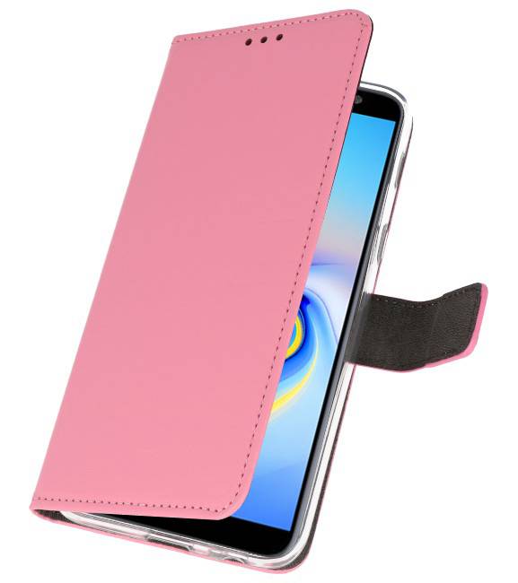 Custodia a Portafoglio per Galaxy J6 Plus Pink