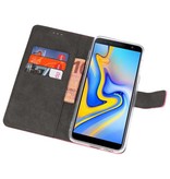 Wallet Cases Hoesje voor Galaxy J6 Plus Roze