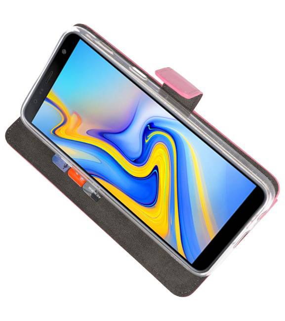 Etuis portefeuille Etui pour Galaxy J6 Plus Rose