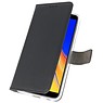 Wallet Cases Tasche für Galaxy J4 Plus Schwarz