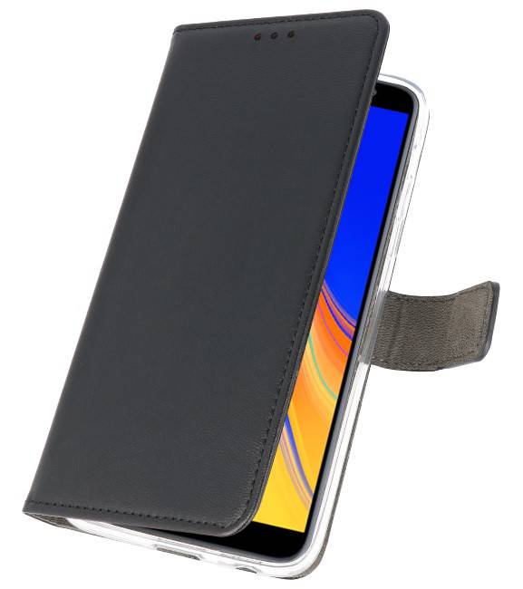 Etuis portefeuille Etui pour Galaxy J4 Plus Noir