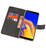 Wallet Cases Hoesje voor Galaxy J4 Plus Zwart