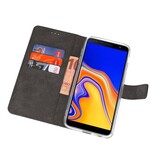 Wallet Cases Hoesje voor Galaxy J4 Plus Zwart