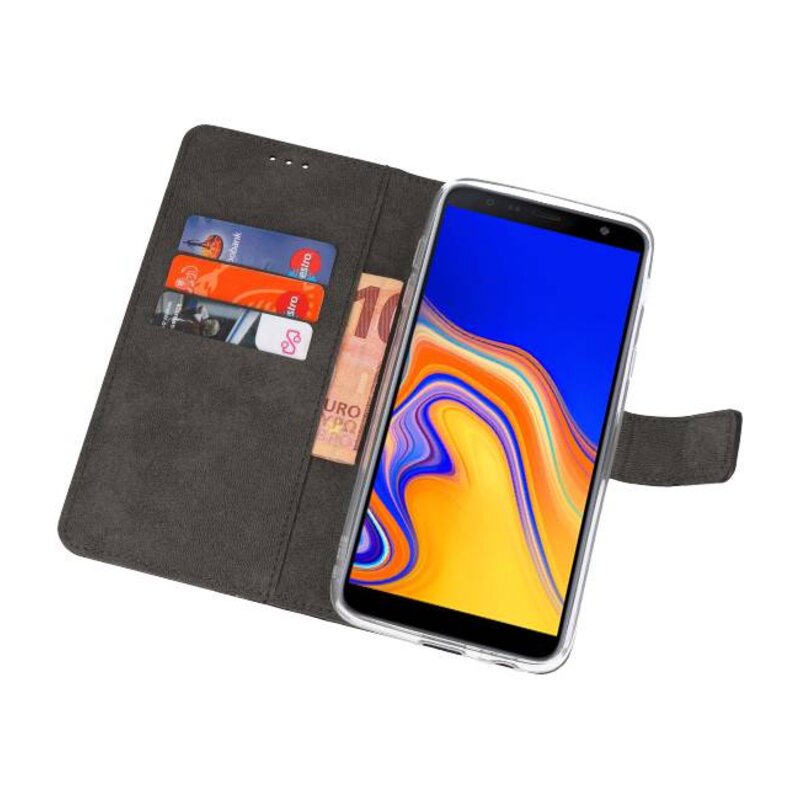 Custodia a Portafoglio per Galaxy J4 Plus Nero